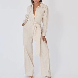 Because of Alice Linen Jumpsuit Medium
